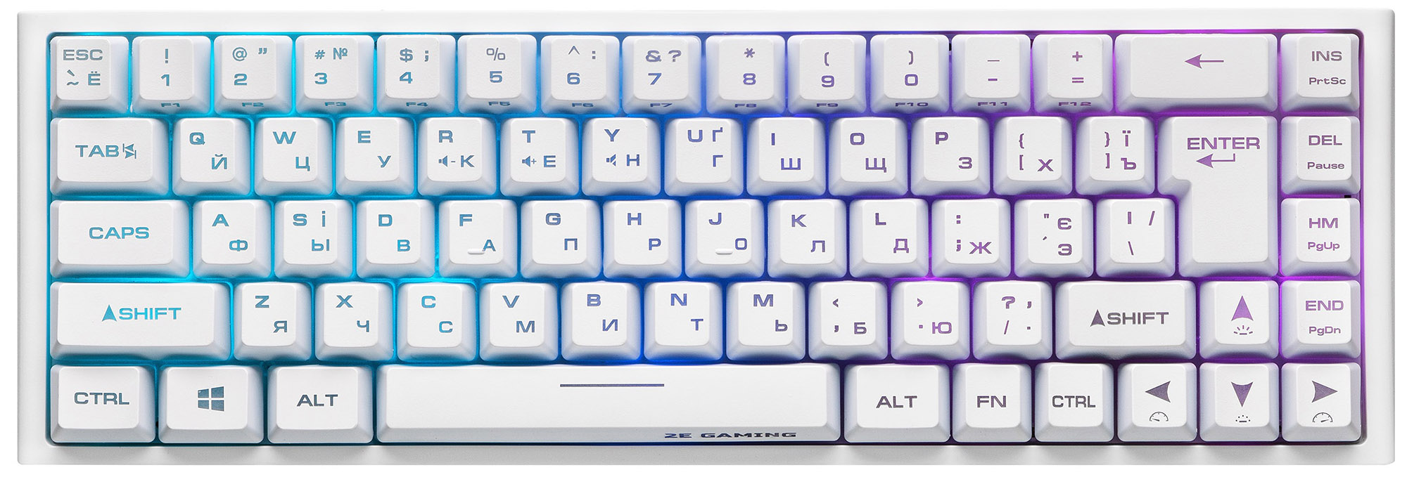 Ігрова клавіатура 2E GAMING KG360 RGB WL White (2E-KG360UWT) в Києві