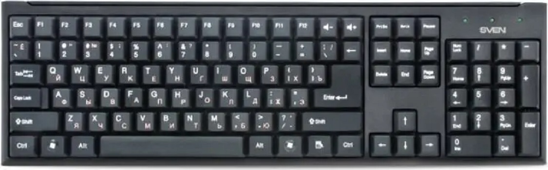 Клавіатура SVEN Standard 303 USB Black в Києві