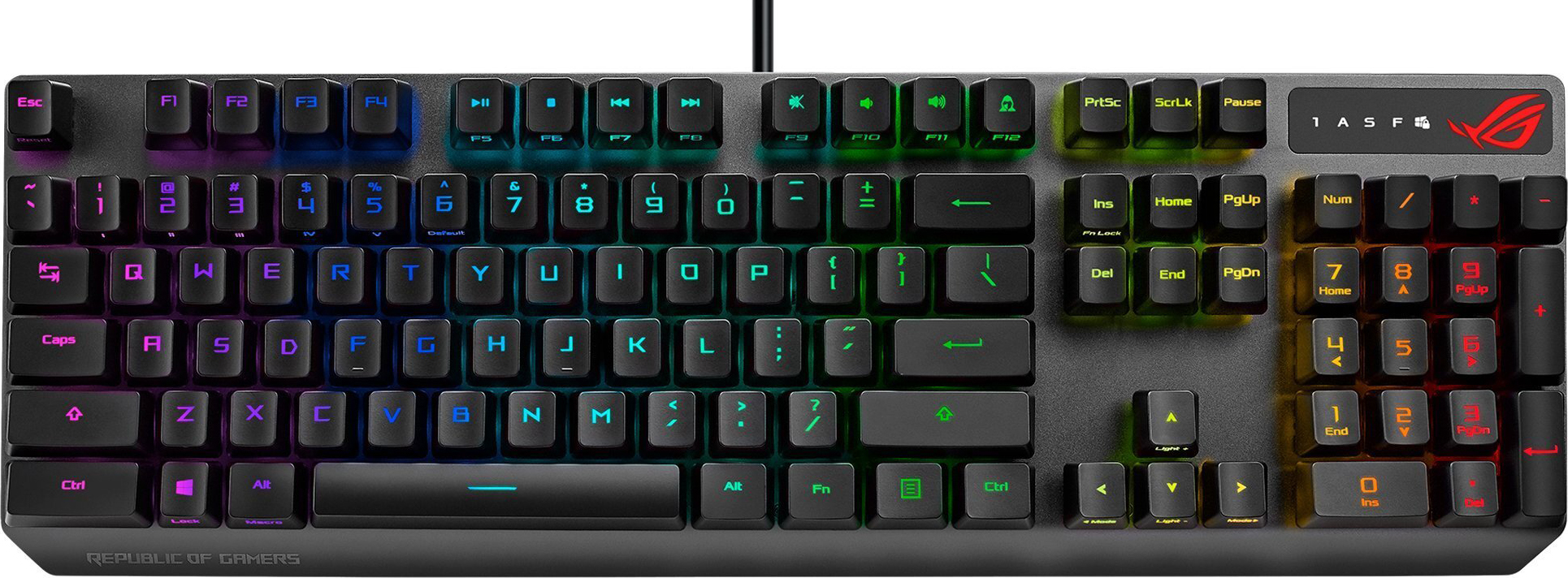 Ігрова клавіатура ASUS ROG Strix Scope USB UA Black (90MP0240-BKMA00) в Києві