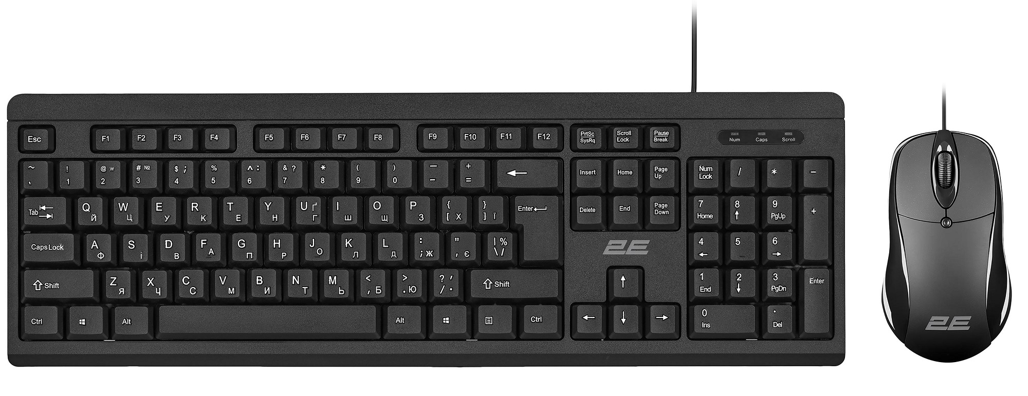 Клавіатура та миша 2E MK401 USB Black UA (2E-MK401UB_UA) в Києві