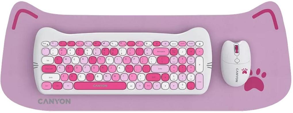Комплект CANYON HSET-W6 Kitty Edition Pink (CNS-HSETW6PK) в Києві