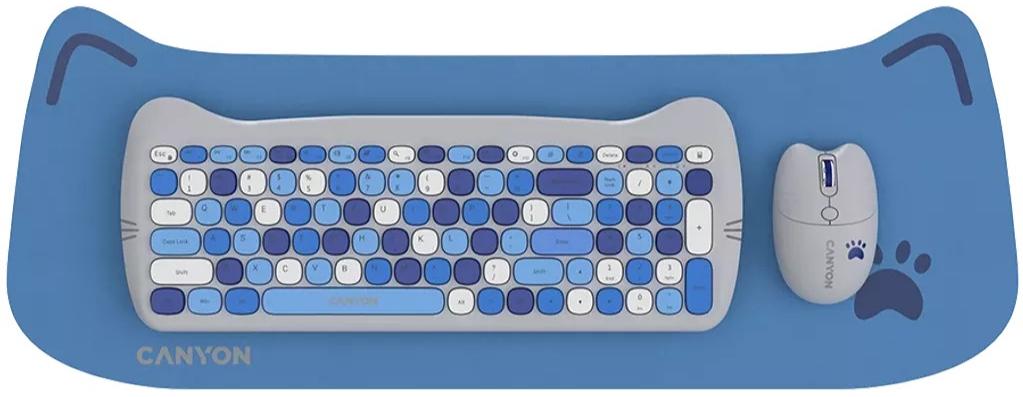 Комплект CANYON HSET-W6 Kitty Edition Blue (CNS-HSETW6BL) в Києві