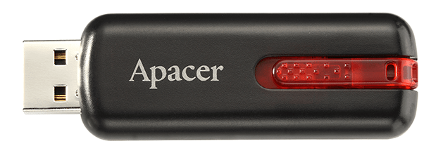 USB-накопичувач Apacer 32Gb USB 2.0 (AP32GAH326B-1) Black в Києві