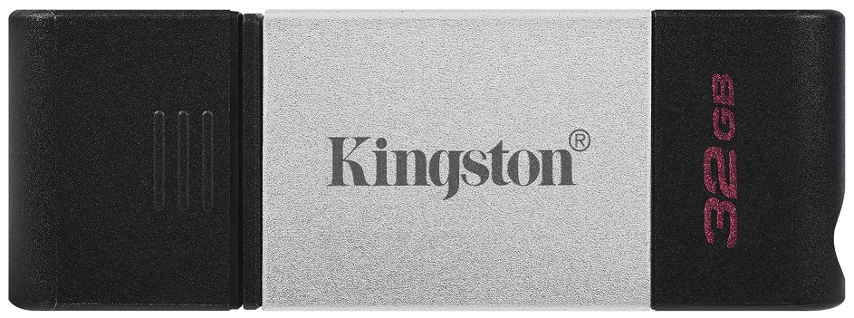 USB-накопичувач 32GB KINGSTON DataTraveler 80 USB-C 3.2 (DT80/32GB) в Києві