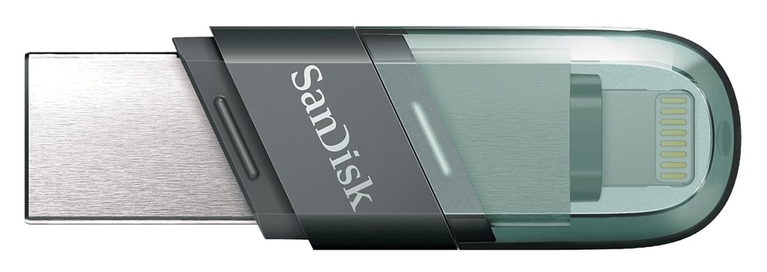USB-накопичувач 128GB SANDISK iXpand USB 3.1/Lightning Grey (SDIX90N-128G-GN6NE) в Києві