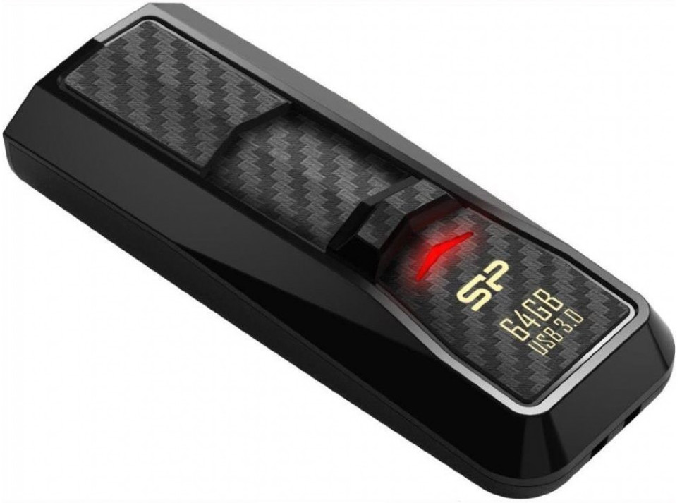 USB-накопичувач 64GB SILICON POWER Blaze B50 USB 3.0 Black (SP064GBUF3B50V1K) в Києві