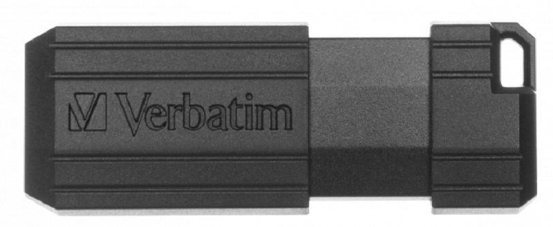 USB-накопичувач 64GB VERBATIM PinStripe USB 2.0 Black (49065) в Києві