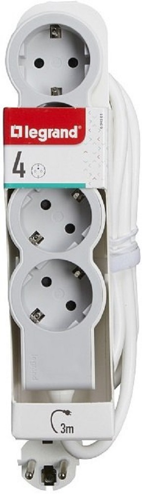 Сетевой фильтр LEGRAND 4р 3м White (694561) в Киеве