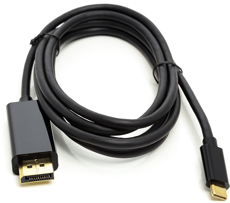 Кабель POWERPLANT USB Type-C 3.1 Thunderbolt 3 (M) - DisplayPort (F), 4K, 0.15м (CA911851) в Киеве