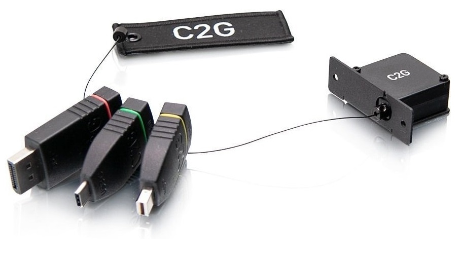 Комплект переходников C2G Retractable Ring HDMI - mini Display Port/Display Port/USB-C (CG84270) в Киеве
