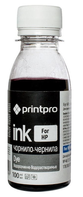 Чернило PrintPro HP 650/652 100мл black HW650BK в Киеве