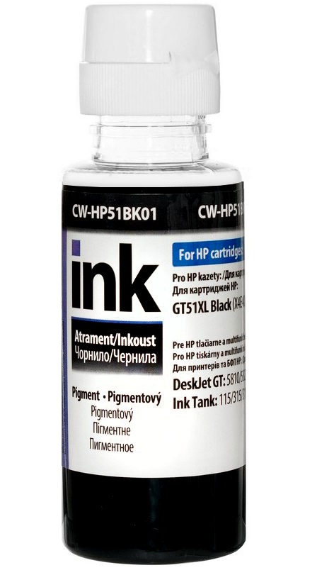 Чернило ColorWay HP Ink Tank 115/315/415 100 мл Pigment Black (CW-HP51BK01) в Киеве