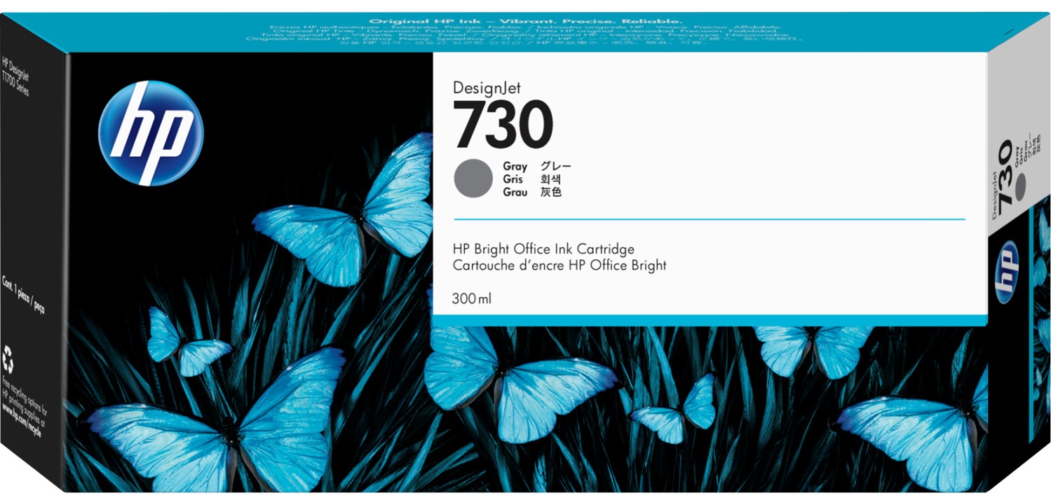 Картридж HP 730 300-ml Gray Ink Cartridge в Києві