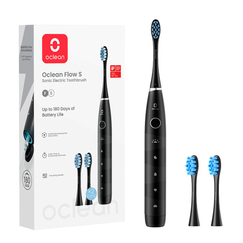 Зубна щітка OCLEAN Flow S Electric Black (6970810557343) в Києві