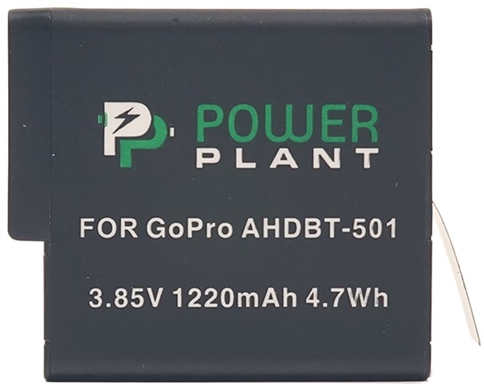 Акумулятор PowerPlant для GoPro AHDBT-501 (CB970124) в Києві