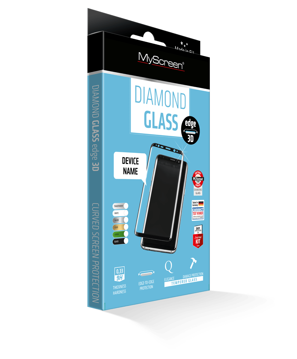 Захисне скло MyScreen DIAMOND GLASS edge 3D Black Samsung Galaxy S8 в Києві