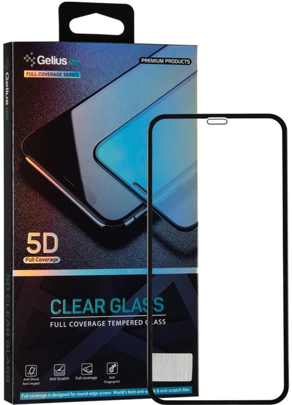 Защитное стекло GELIUS 5D для Apple iPhone XR\11 Black в Киеве