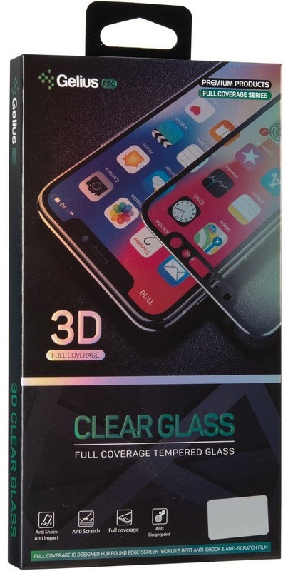 Защитное стекло GELIUS 3D для Samsung Galaxy A02s Black (83201) в Киеве