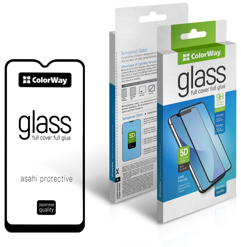Защитное стекло COLORWAY Full Cover для Apple iPhone SE Gen 2 2020 Black (CW-GSFGAISE20-BK) в Киеве