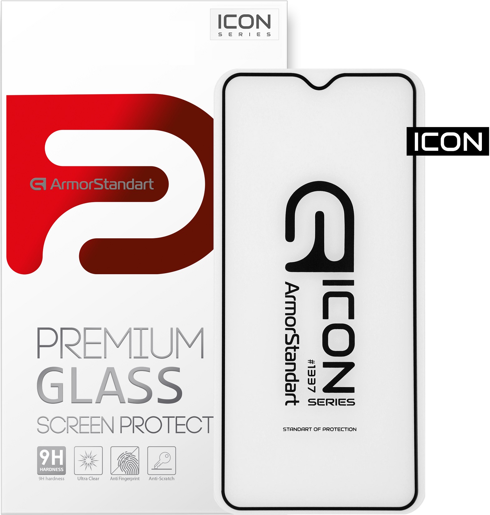 Защитное стекло ARMORSTANDART Icon для Xiaomi Redmi Note 8T Black 0.33 mm (ARM55786-GIC-BK) в Киеве