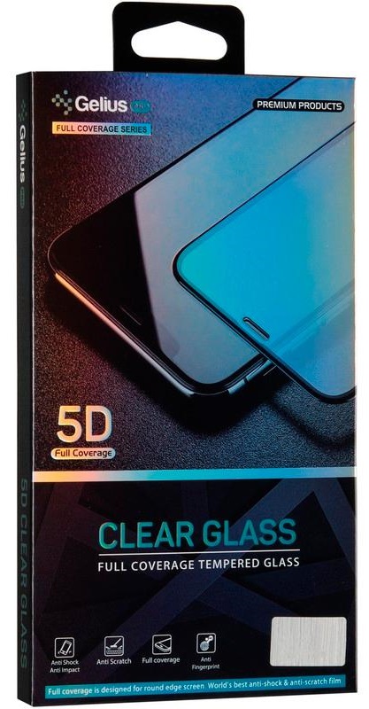 Защитное стекло GELIUS Pro 5D для Apple iPhone 13 Black (87958) в Киеве