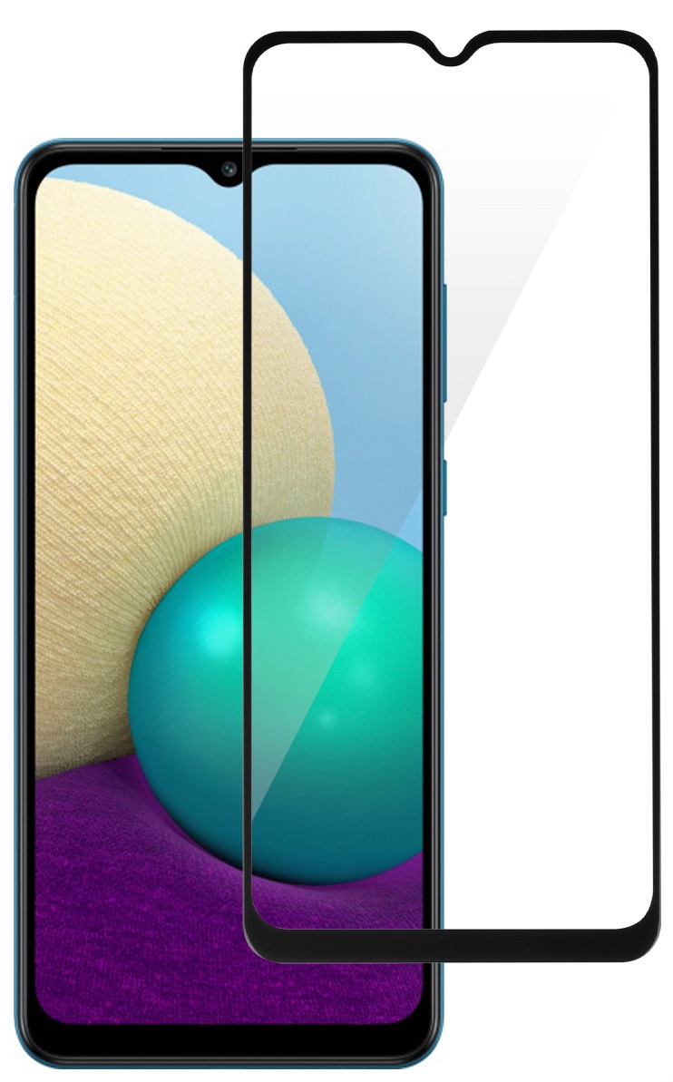 Захисне скло 2E для Samsung Galaxy A02 (A022) 2.5D FCFG (1 Pack) Black border (2E-G-A02-SMFCFG-BB) в Києві