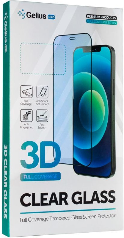 Захисне скло GELIUS 3D для Samsung Galaxy A035 (A03) Black (90198) в Києві