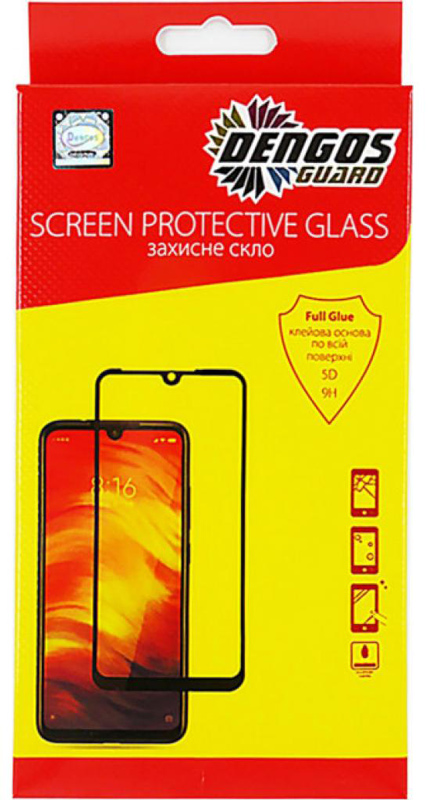Защитное стекло DENGOS для Oppo A31 Black Full Glue (TGFG-120) в Киеве