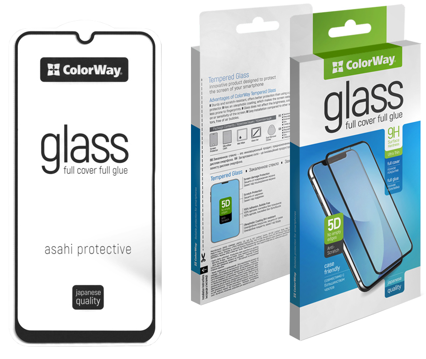 Защитное стекло COLORWAY Full Cover для Samsung Galaxy M23 Вlack (CW-GSFGSGM236-BK) в Киеве