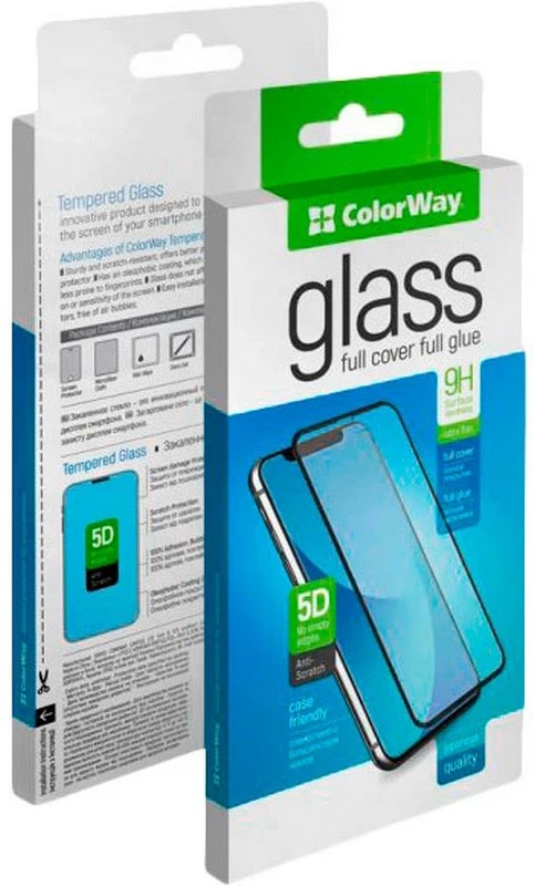 Защитное стекло COLORWAY 5D для Oppo A54s Black (CW-GSFGOA54S-BK) в Киеве