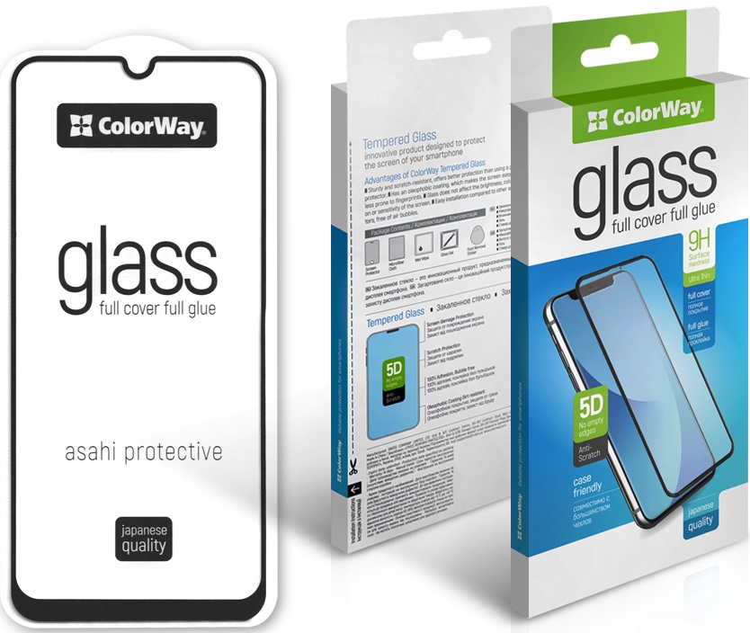 Защитное стекло COLORWAY Full Cover для Samsung Galaxy A04e Black в Киеве