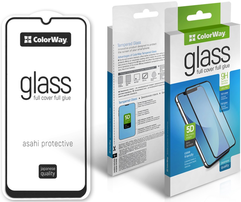 Защитное стекло COLORWAY Full Cover для Samsung Galaxy A04s Black в Киеве