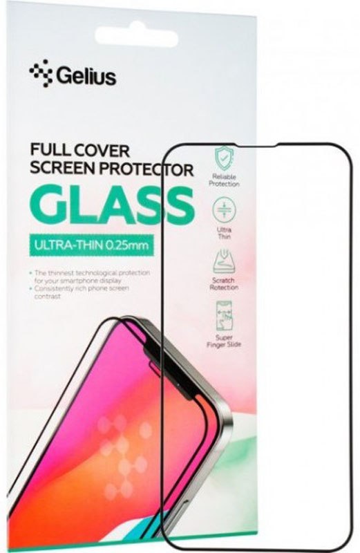 Защитное стекло GELIUS Full Cover Ultra-Thin для Apple iPhone 13 Mini Black (88703) в Киеве