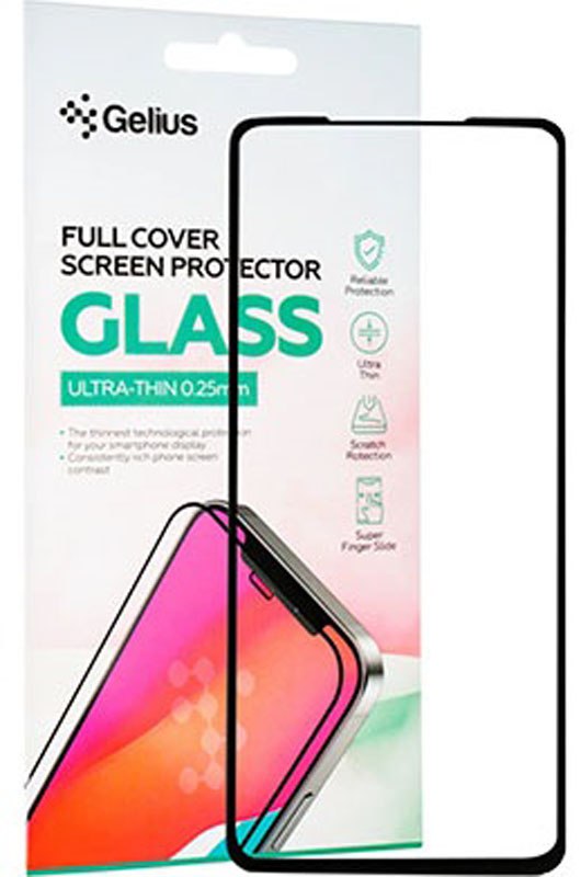 Защитное стекло GELIUS Full Cover Ultra-Thin для Xiaomi Redmi Note 11 Pro Black (90780) в Киеве