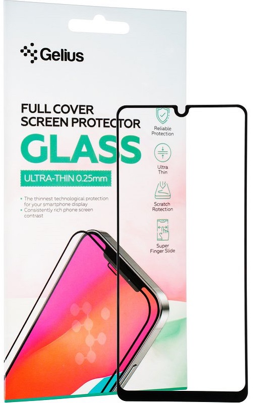 Защитное стекло GELIUS Full Cover Ultra-Thin для Samsung Galaxy A325/M325 Black (88712) в Киеве
