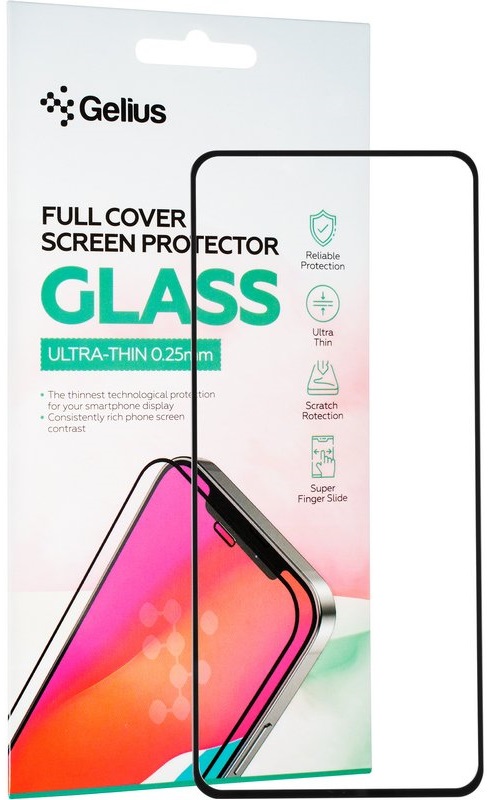 Защитное стекло GELIUS Full Cover Ultra-Thin для Samsung Galaxy A536 (A53) Black (90783) в Киеве