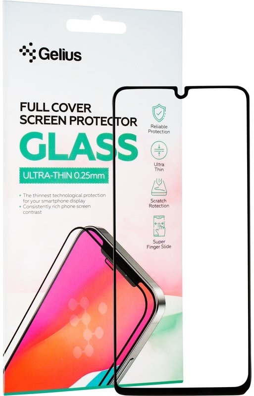 Защитное стекло GELIUS Full Cover Ultra-Thin для Samsung Galaxy M325 (M32) Black (92510) в Киеве