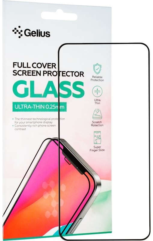 Защитное стекло GELIUS Full Cover Ultra-Thin для Samsung Galaxy S901 (S22)/S911 (S23) Black (92511) в Киеве