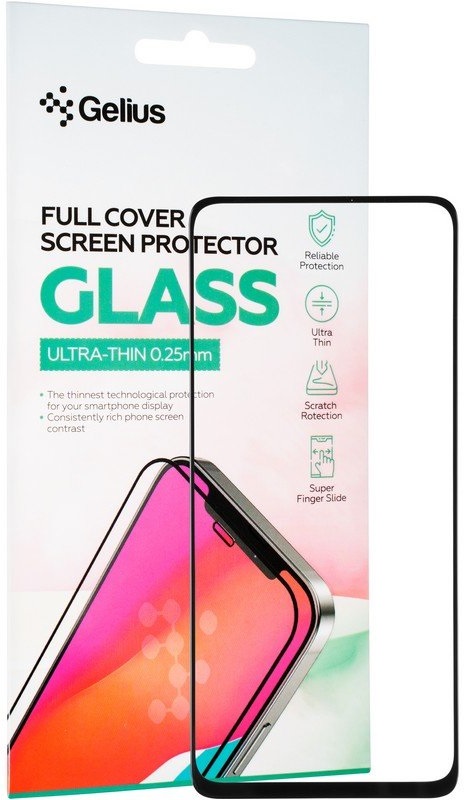 Защитное стекло GELIUS Full Cover Ultra-Thin для Xiaomi Poco M4 Pro 5G/Xiaomi Redmi Note 11T 5G Black (91423) в Киеве
