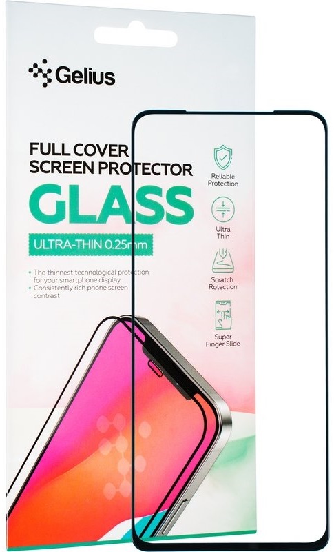 Защитное стекло GELIUS Full Cover Ultra-Thin для Xiaomi Poco X4 Pro 5G Black (91339) в Киеве