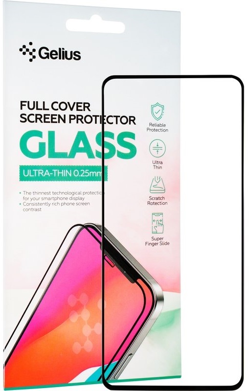 Защитное стекло GELIUS Full Cover Ultra-Thin для Xiaomi Redmi Note 12 Pro/Note 12 Pro Plus Black (92515) в Киеве
