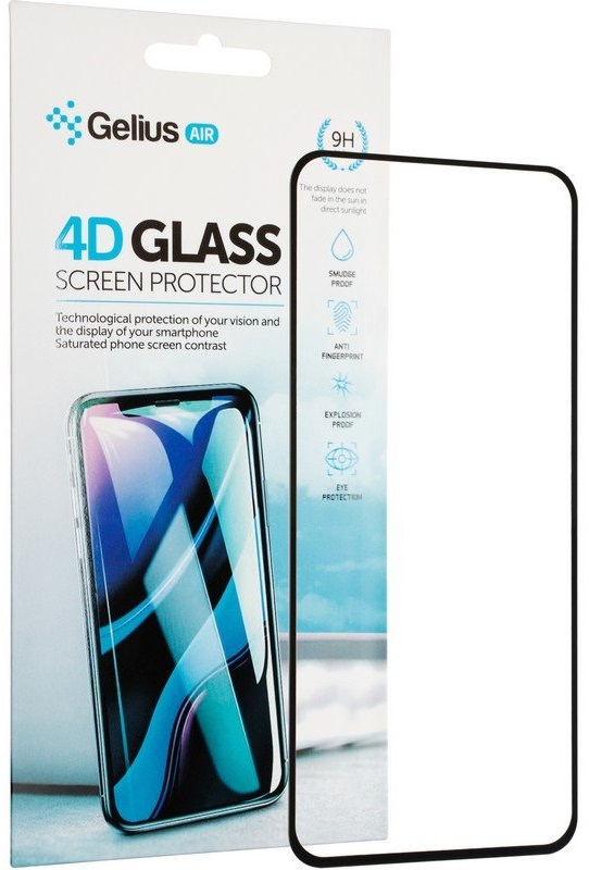 Захисне скло GELIUS Pro 4D для Samsung Galaxy A115 (A11) Black (79478) в Києві
