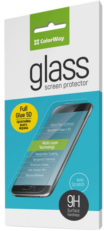 Защитное стекло COLORWAY Full Glue для Samsung Galaxy M21 Black в Киеве