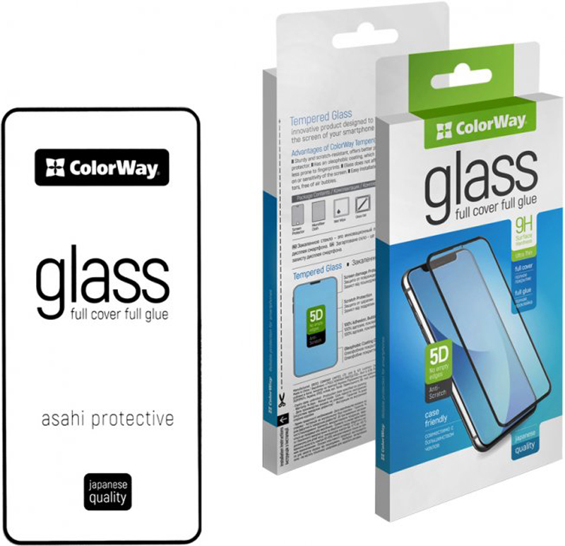 Защитное стекло COLORWAY Full Cover для Samsung Galaxy A73 Вlack (CW-GSFGSGA736-BK) в Киеве