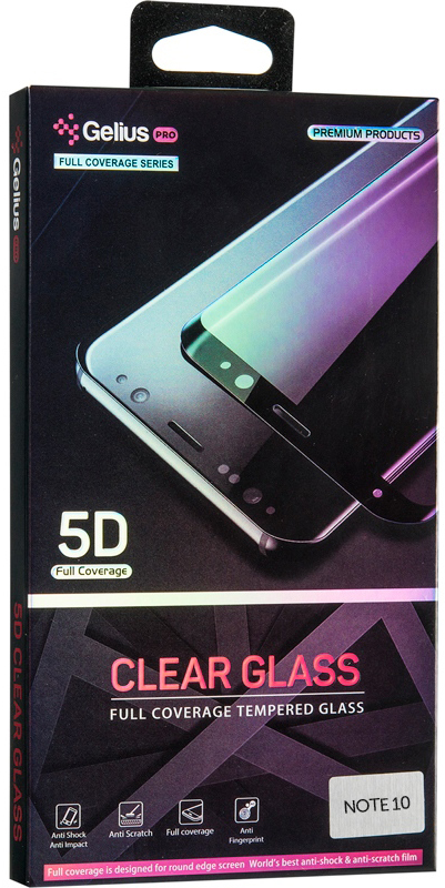 Защитное стекло GELIUS 5D для Samsung Galaxy Note 10 (76408) в Киеве