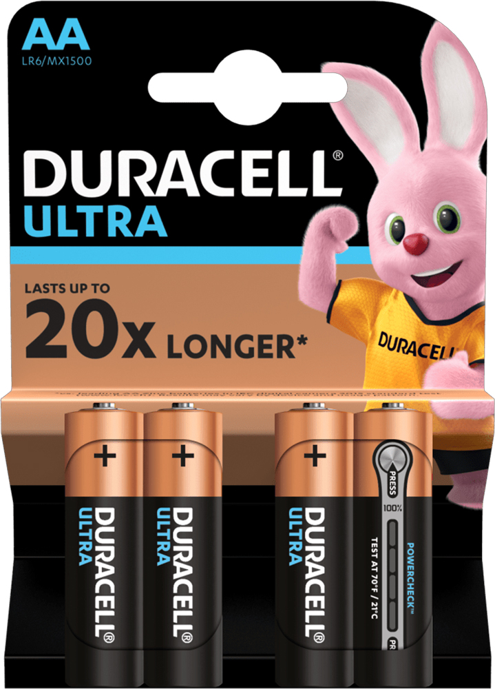 Набір батарейок DURACELL AA (LR06/MX1500) KPD Ultra 4 шт (6443612) в Києві