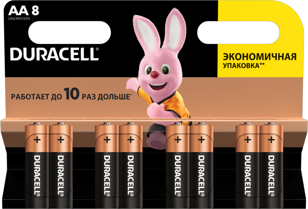 Батарейки DURACELL АА (LR06) MN1500 8 шт (6409643) в Киеве
