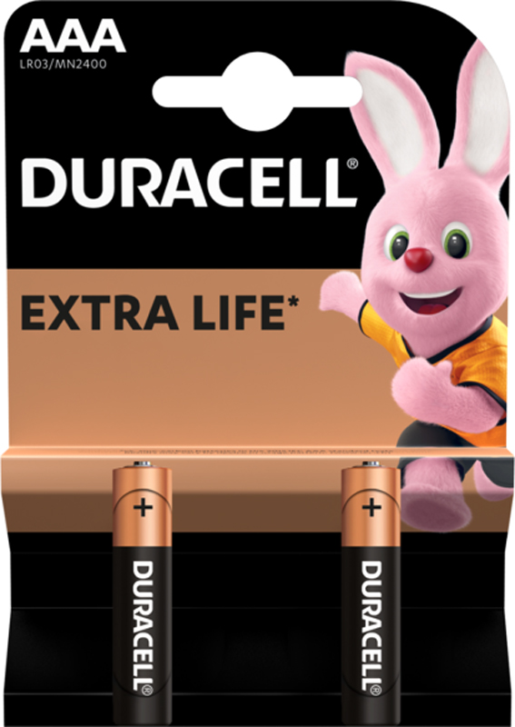 Набір батарейок DURACELL ААА (LR03/MN2400) 2 шт (6409628) в Києві