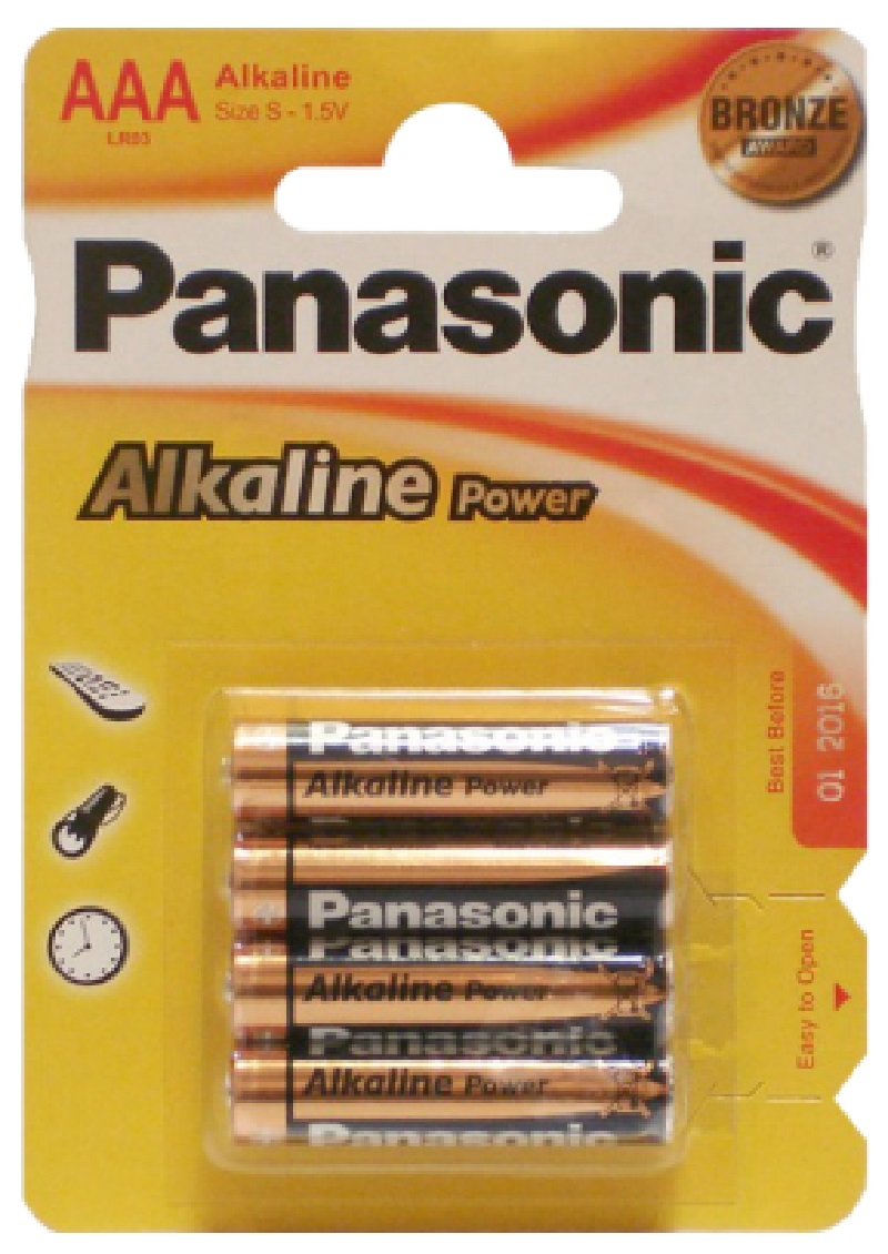 Батарейки PANASONIC AAA Alkaline Power 4шт (LR03REB/4BPR) в Киеве