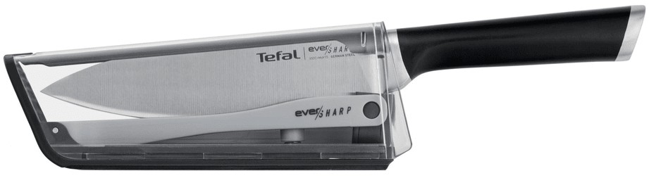 Ніж TEFAL Eversharp з чохлом-точилкою 16.5 см (K2569004) в Києві